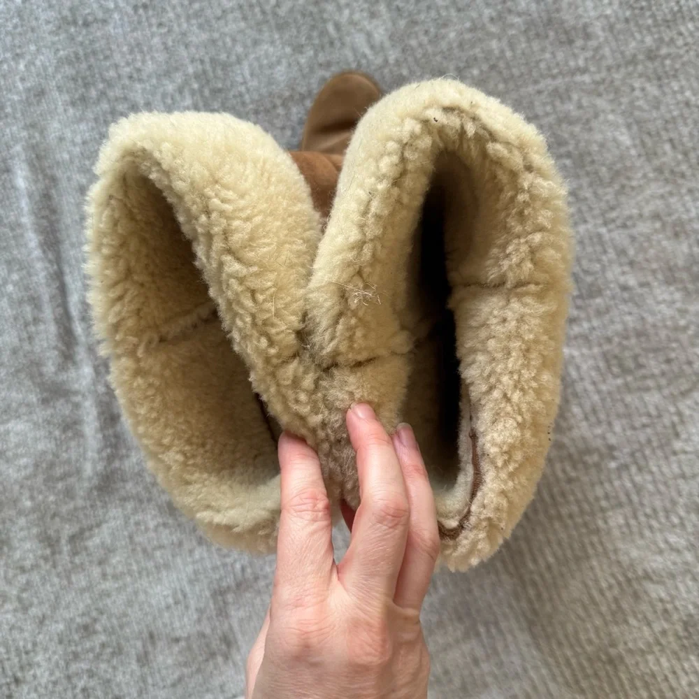 UGG Shearling-Lined Tall Suede Boots‎ – Women’s 6.5